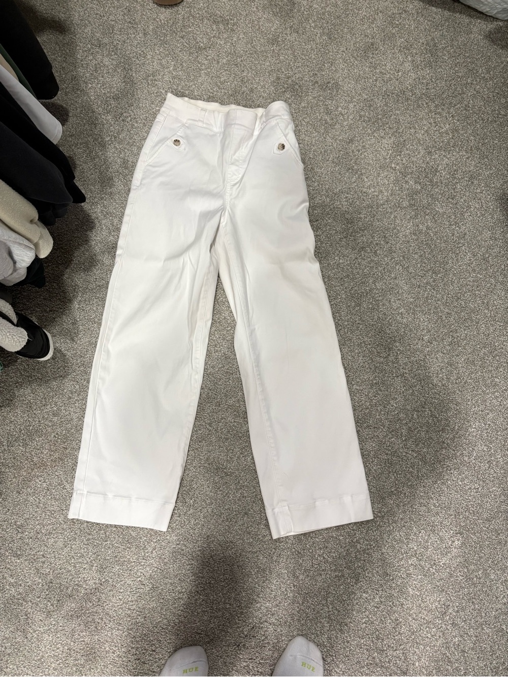 SPANX White Casual Straight Chinos